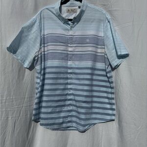 Original Penguin Light Blue Gradient Striped Shirt
